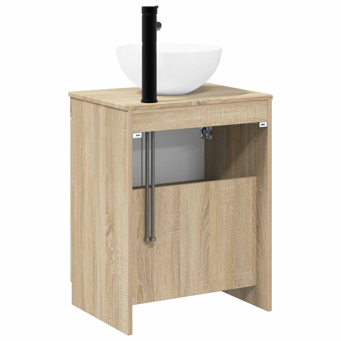 Set de mobilier pentru baie Stejar Sonoma Lemn prelucrat WALTI