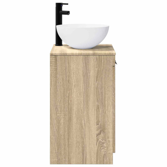 Set de mobilier pentru baie Stejar Sonoma Lemn prelucrat WALTI
