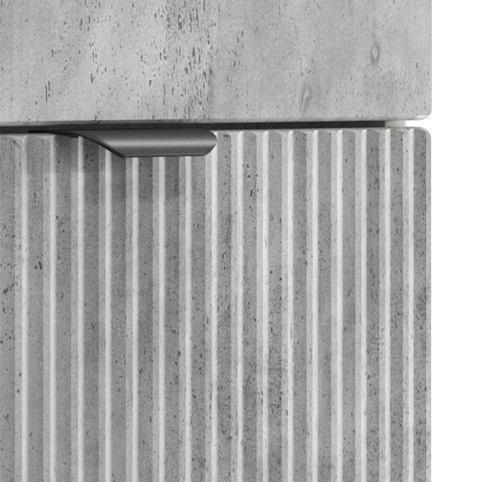 Set de mobilier pentru baie Gri Beton Lemn prelucrat WALTI