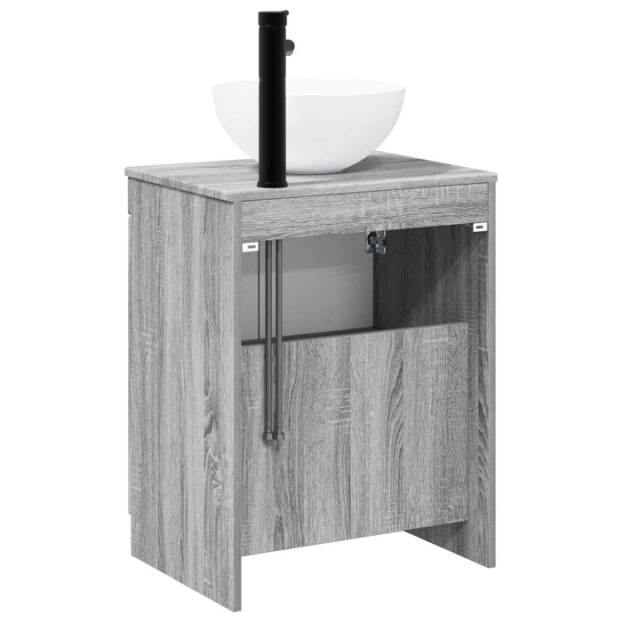 Set de mobilier pentru baie Sonoma gri Lemn prelucrat WALTI