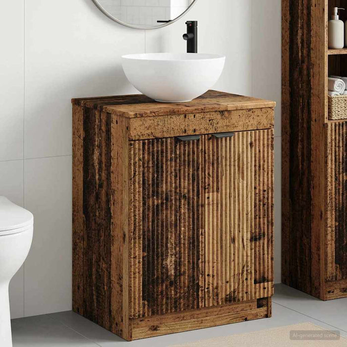 Set de mobilier pentru baie Lemn vechi Lemn prelucrat WALTI
