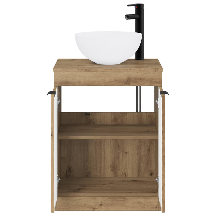 Set de mobilier pentru baie Stejar Artizanal Lemn prelucrat WALTI