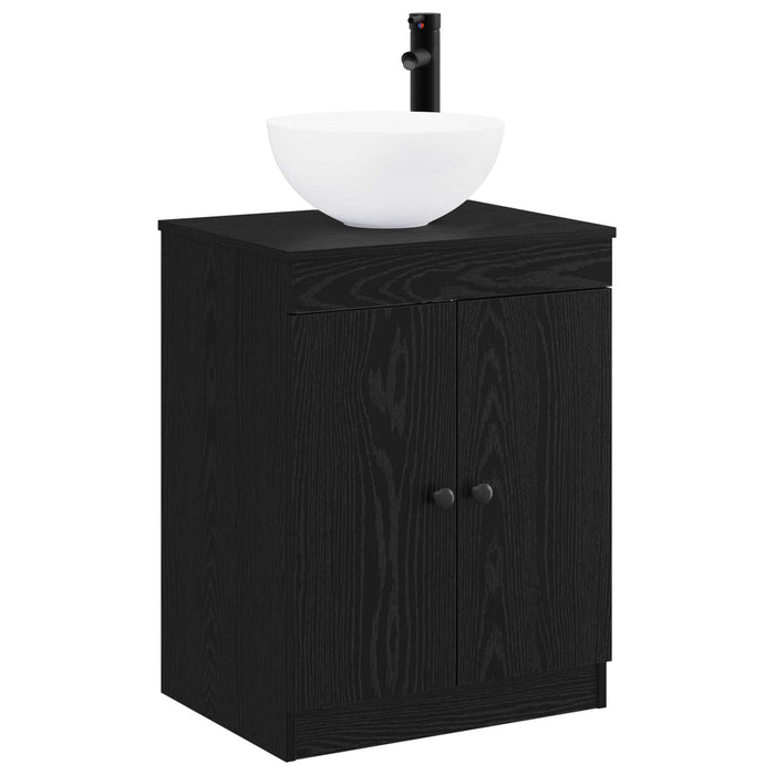 Set de mobilier pentru baie Stejar Negru Lemn prelucrat WALTI