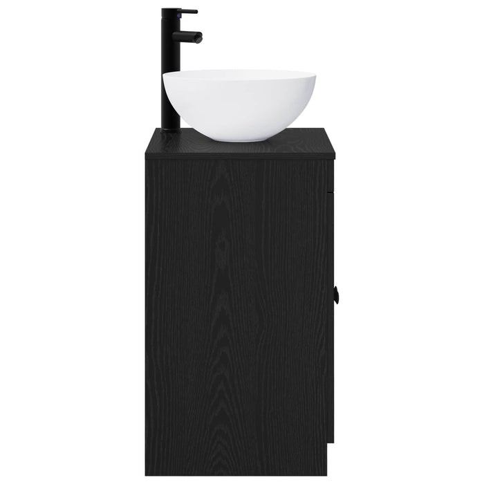 Set de mobilier pentru baie Stejar Negru Lemn prelucrat WALTI