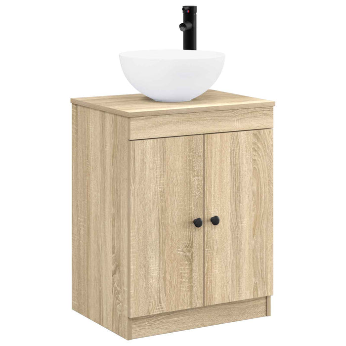 Set de mobilier pentru baie Stejar Sonoma Lemn prelucrat WALTI