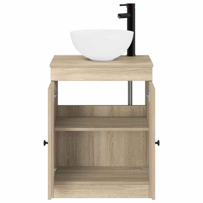 Set de mobilier pentru baie Stejar Sonoma Lemn prelucrat WALTI