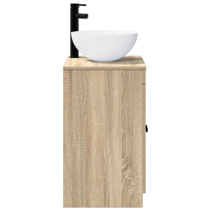 Set de mobilier pentru baie Stejar Sonoma Lemn prelucrat WALTI