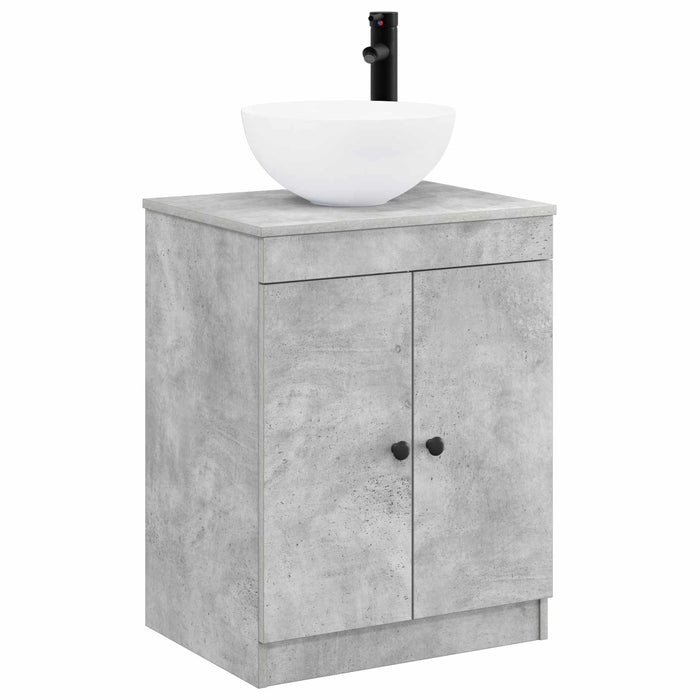 Set de mobilier pentru baie Gri Beton Lemn prelucrat WALTI
