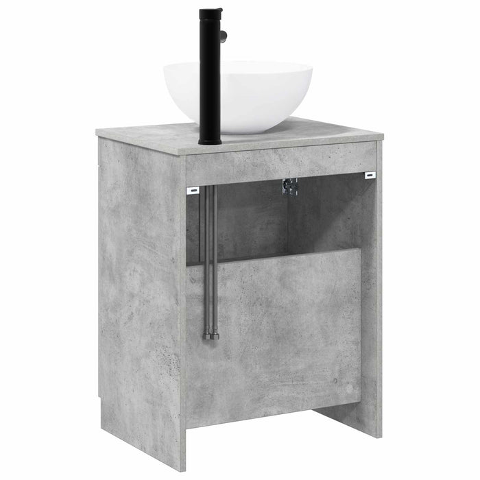 Set de mobilier pentru baie Gri Beton Lemn prelucrat WALTI