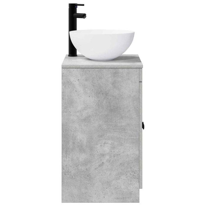 Set de mobilier pentru baie Gri Beton Lemn prelucrat WALTI