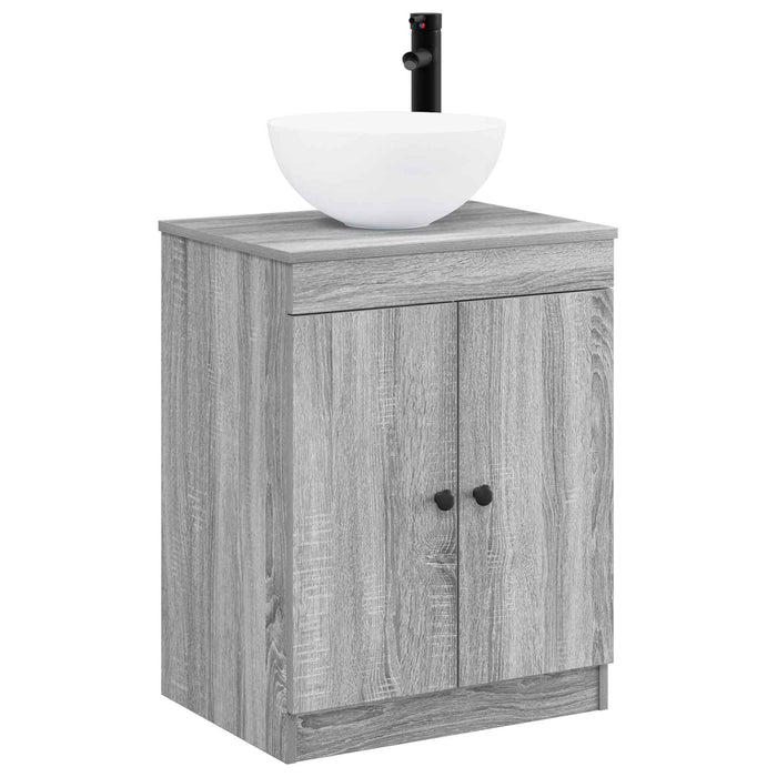 Set de mobilier pentru baie Sonoma gri Lemn prelucrat WALTI