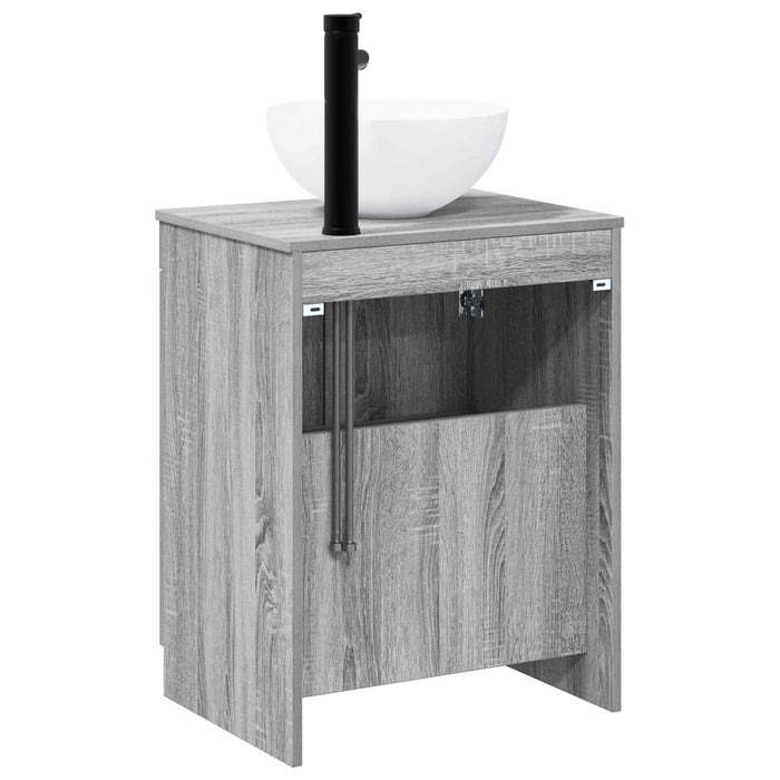 Set de mobilier pentru baie Sonoma gri Lemn prelucrat WALTI