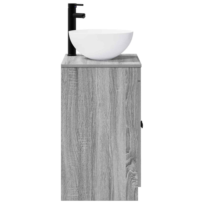 Set de mobilier pentru baie Sonoma gri Lemn prelucrat WALTI