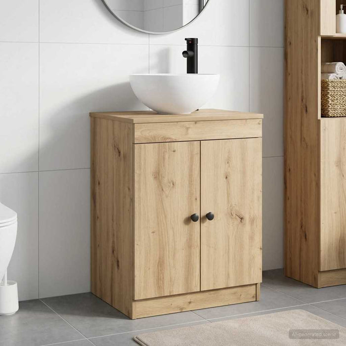 Set de mobilier pentru baie Stejar Artizanal Lemn prelucrat WALTI