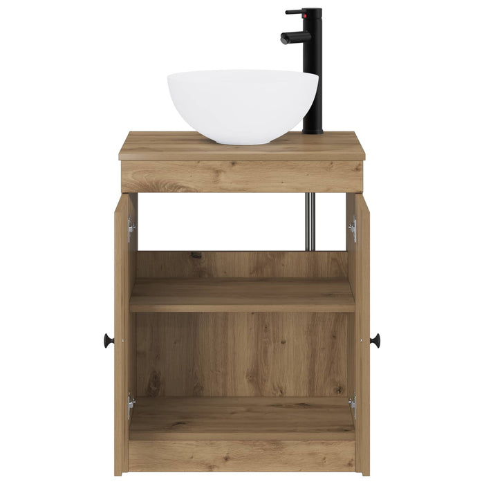 Set de mobilier pentru baie Stejar Artizanal Lemn prelucrat WALTI