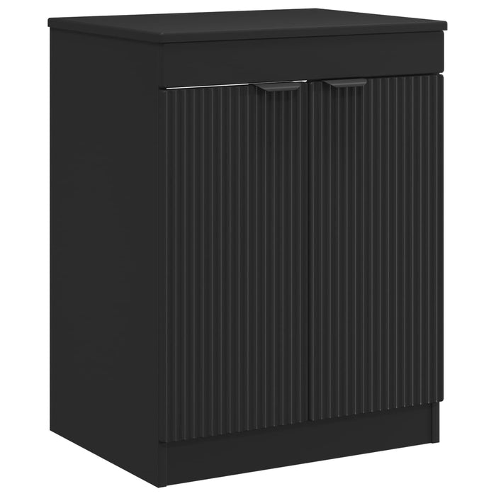 Set de mobilier pentru baie Negru Lemn prelucrat WALTI