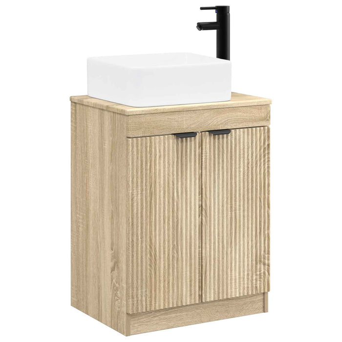 Set de mobilier pentru baie Stejar Sonoma Lemn prelucrat WALTI