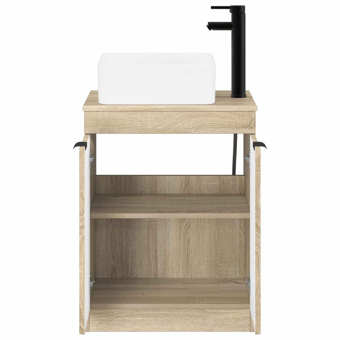 Set de mobilier pentru baie Stejar Sonoma Lemn prelucrat WALTI