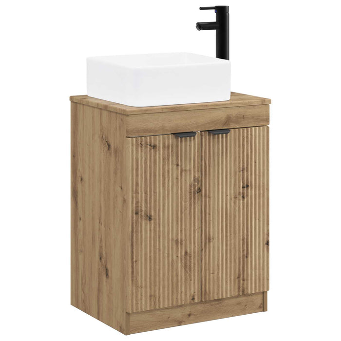 Set de mobilier pentru baie Stejar Artizanal Lemn prelucrat WALTI