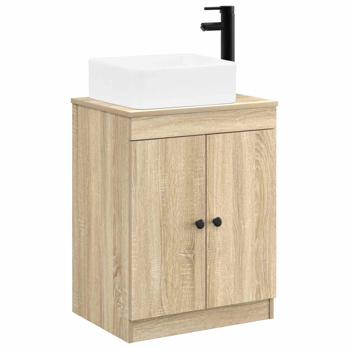 Set de mobilier pentru baie Stejar Sonoma Lemn prelucrat WALTI