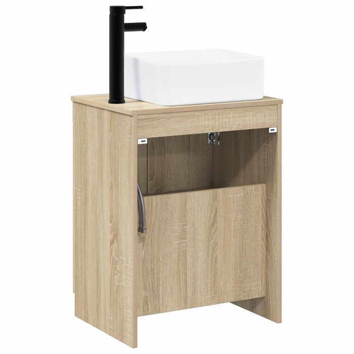Set de mobilier pentru baie Stejar Sonoma Lemn prelucrat WALTI