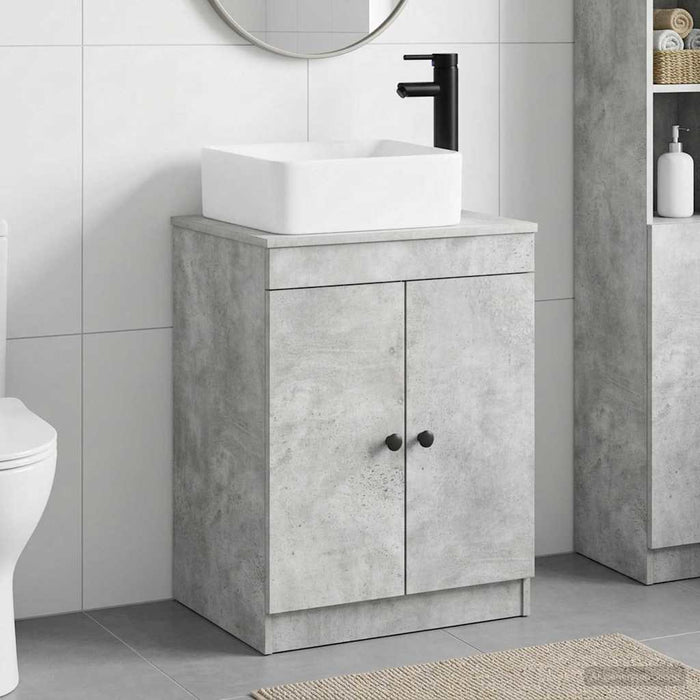 Set de mobilier pentru baie Gri Beton Lemn prelucrat WALTI