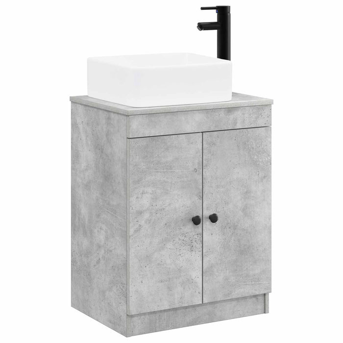 Set de mobilier pentru baie Gri Beton Lemn prelucrat WALTI