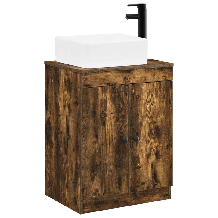 Set de mobilier pentru baie Stejar fumuriu Lemn prelucrat WALTI