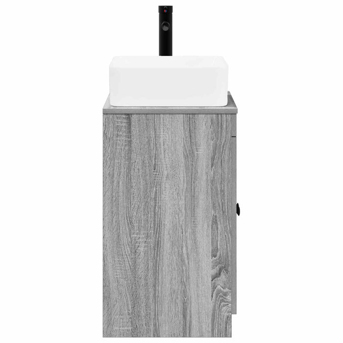 Set de mobilier pentru baie Sonoma gri Lemn prelucrat WALTI