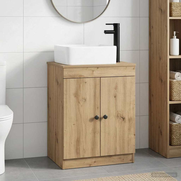 Set de mobilier pentru baie Stejar Artizanal Lemn prelucrat WALTI