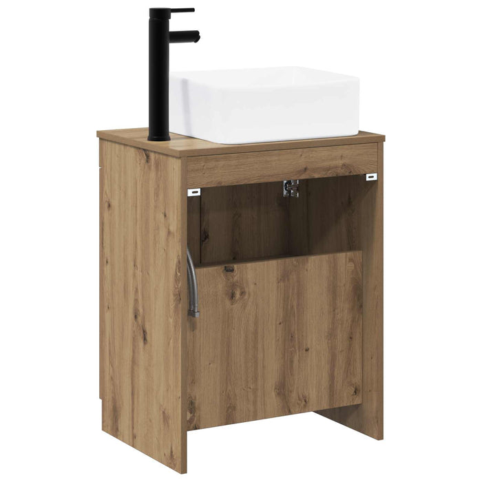 Set de mobilier pentru baie Stejar Artizanal Lemn prelucrat WALTI