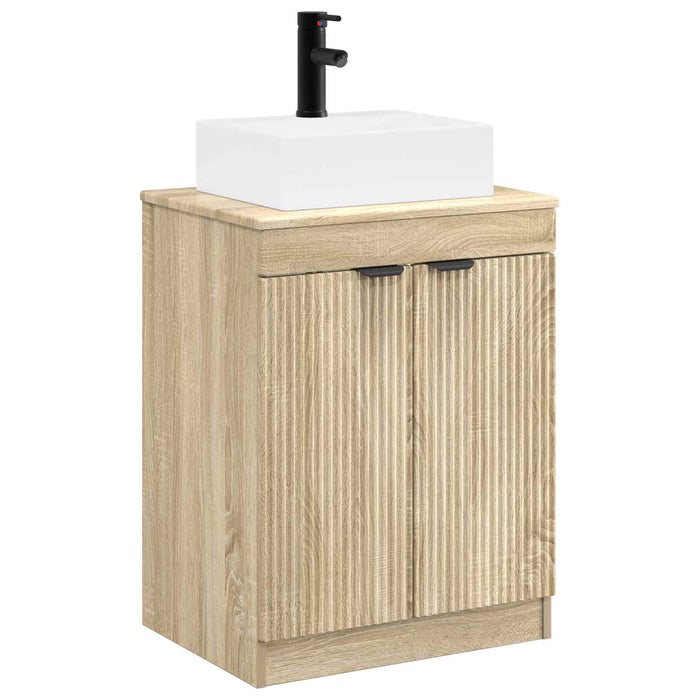 Set de mobilier pentru baie Stejar Sonoma Lemn prelucrat WALTI