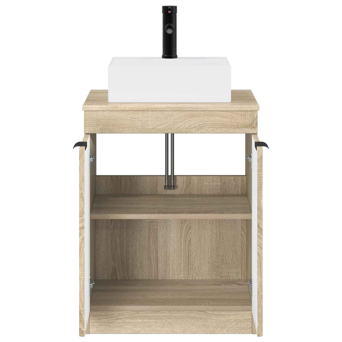 Set de mobilier pentru baie Stejar Sonoma Lemn prelucrat WALTI