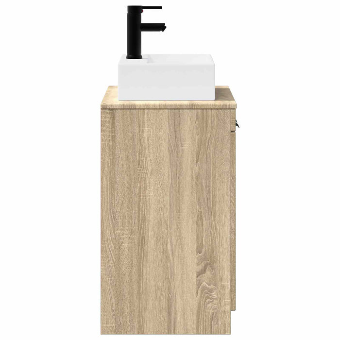 Set de mobilier pentru baie Stejar Sonoma Lemn prelucrat WALTI