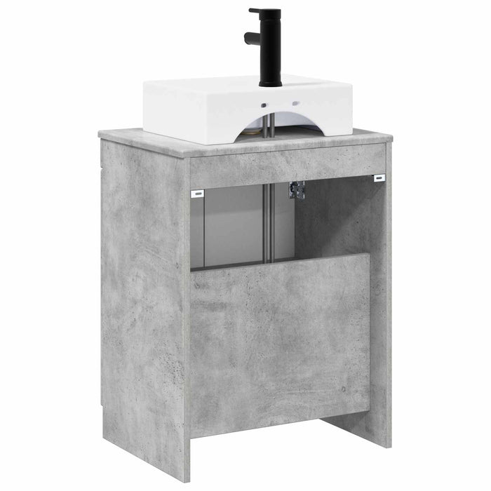 Set de mobilier pentru baie Gri Beton Lemn prelucrat WALTI