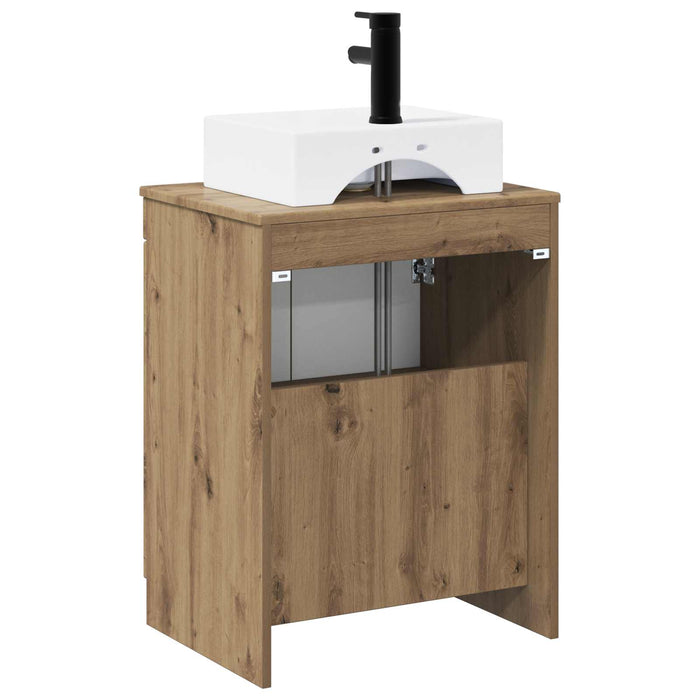 Set de mobilier pentru baie Stejar Artizanal Lemn prelucrat WALTI