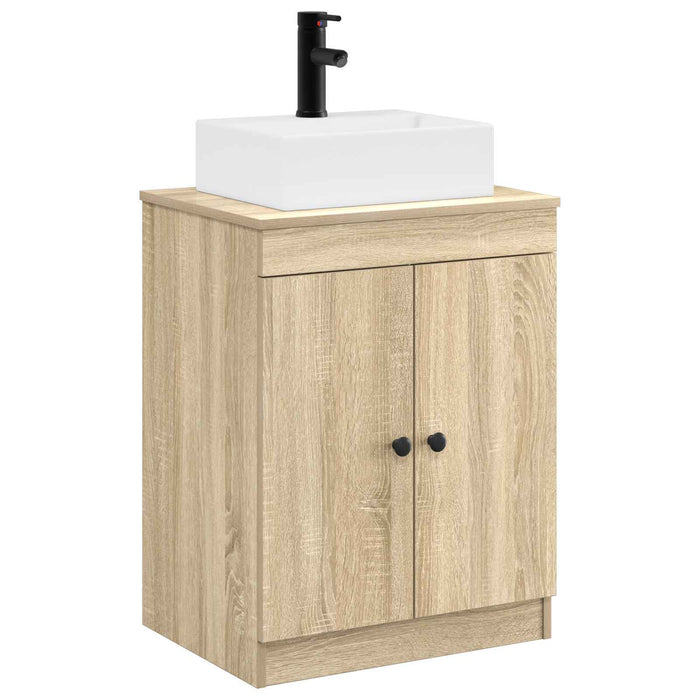 Set de mobilier pentru baie Stejar Sonoma Lemn prelucrat WALTI