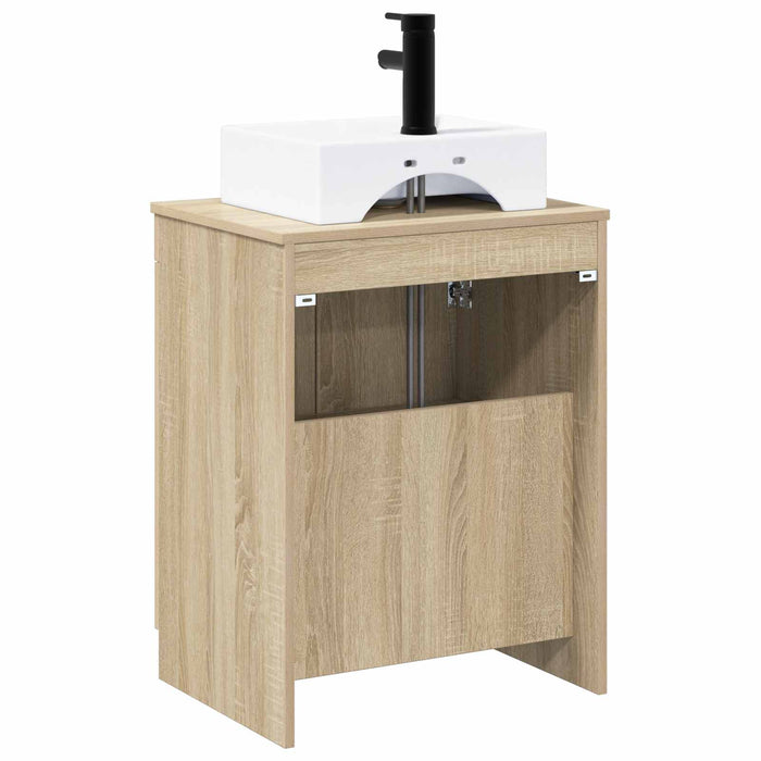 Set de mobilier pentru baie Stejar Sonoma Lemn prelucrat WALTI