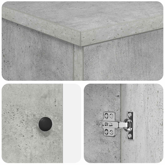 Set de mobilier pentru baie Gri Beton Lemn prelucrat WALTI