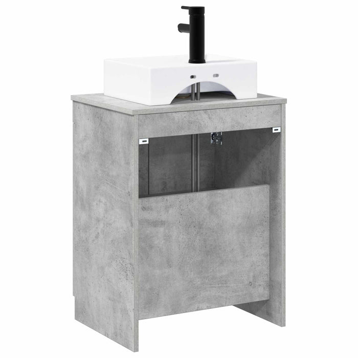 Set de mobilier pentru baie Gri Beton Lemn prelucrat WALTI