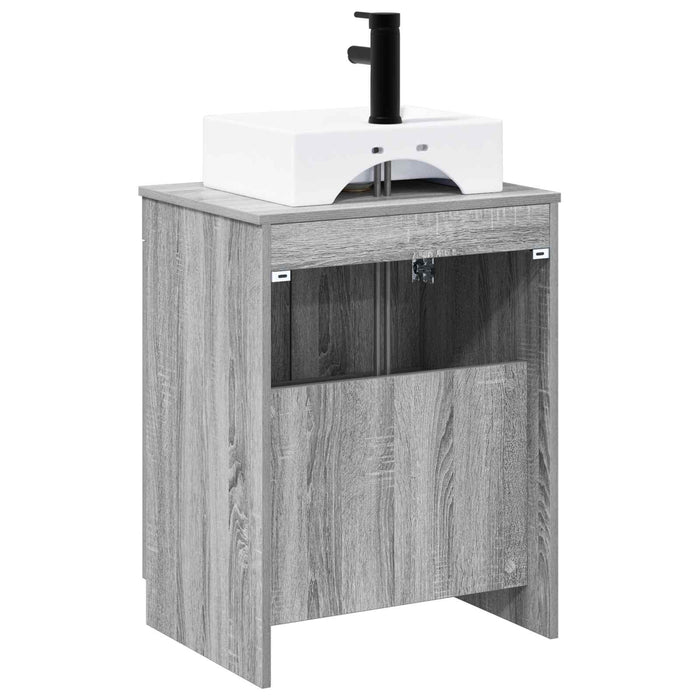 Set de mobilier pentru baie Sonoma gri Lemn prelucrat WALTI