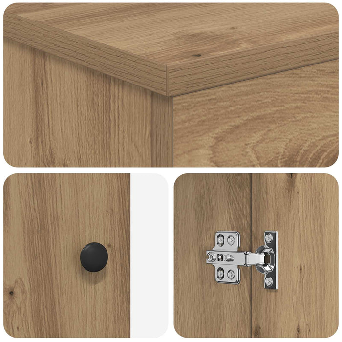 Set de mobilier pentru baie Stejar Artizanal Lemn prelucrat WALTI