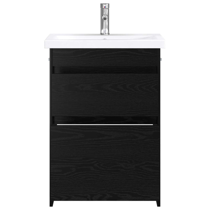 Set de mobilier pentru baie Stejar Negru 61 x 40 x 84,5 cm WALTI