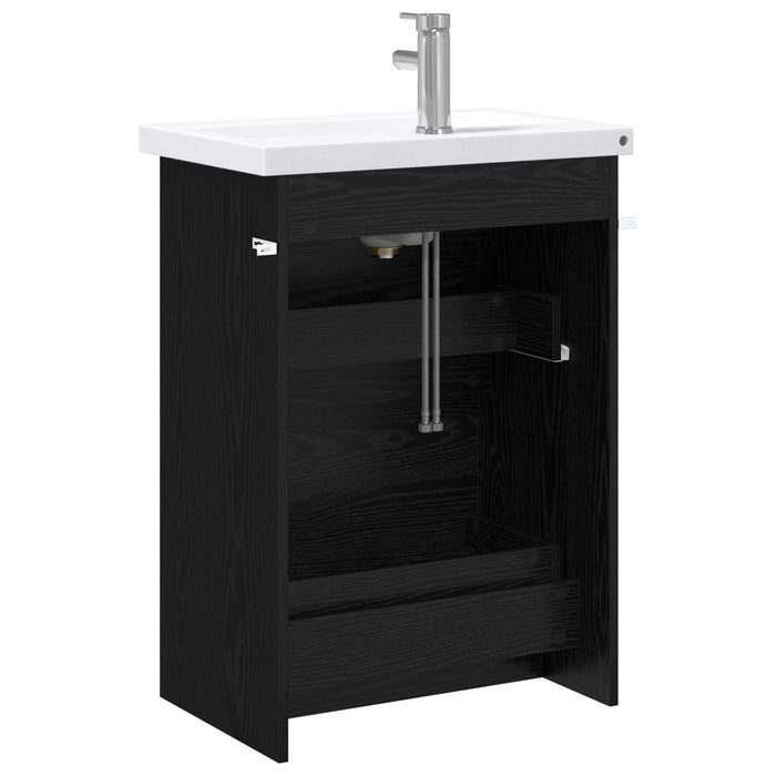 Set de mobilier pentru baie Stejar Negru 61 x 40 x 84,5 cm WALTI