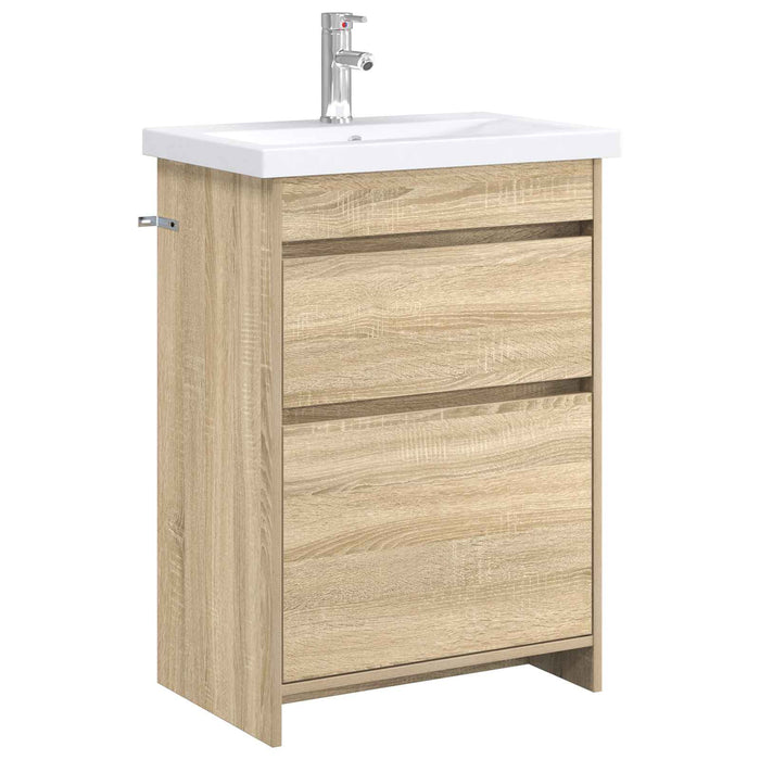 Set de mobilier pentru baie Stejar Sonoma 61 x 40 x 84,5 cm WALTI