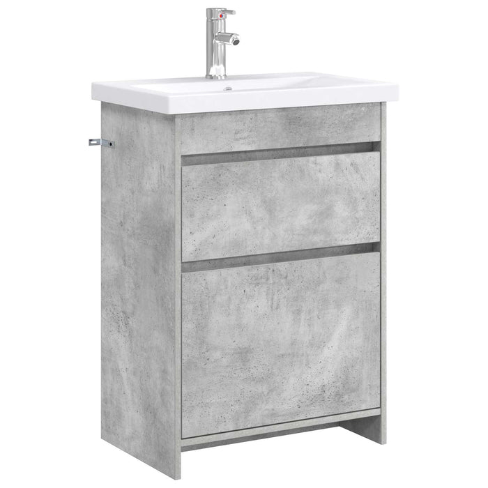 Set de mobilier pentru baie Gri Beton 61 x 40 x 84,5 cm WALTI