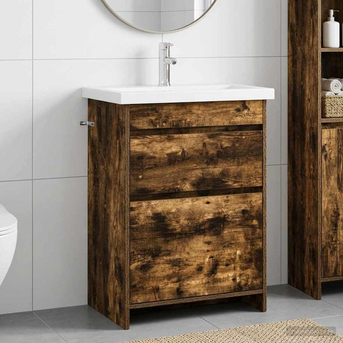 Set de mobilier pentru baie Stejar fumuriu 61 x 40 x 84,5 cm WALTI