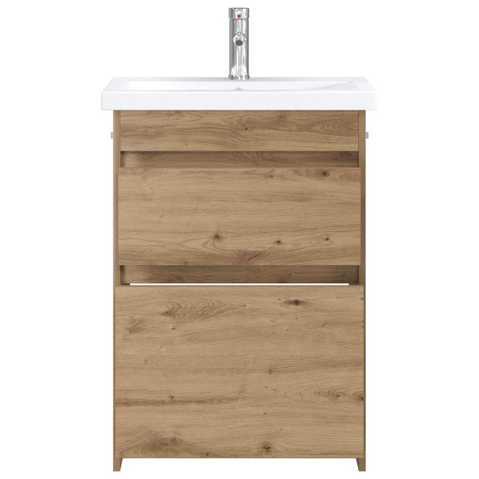 Set de mobilier pentru baie Stejar Artizanal 61 x 40 x 84,5 cm WALTI