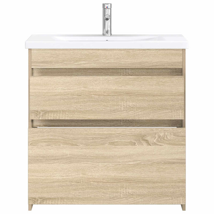Set de mobilier pentru baie Stejar Sonoma 81 x 40 x 84,5 cm WALTI