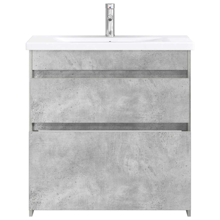 Set de mobilier pentru baie Gri Beton 81 x 40 x 84,5 cm WALTI